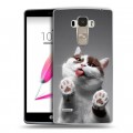 Дизайнерский пластиковый чехол для LG G4 Stylus Коты