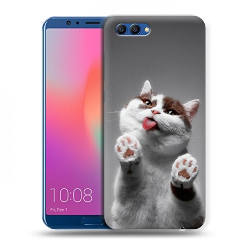 Дизайнерский пластиковый чехол для Huawei Honor View 10 Коты