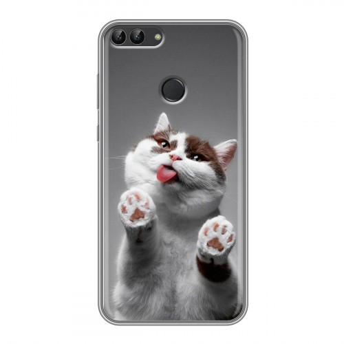 Дизайнерский силиконовый чехол для Huawei P Smart Коты