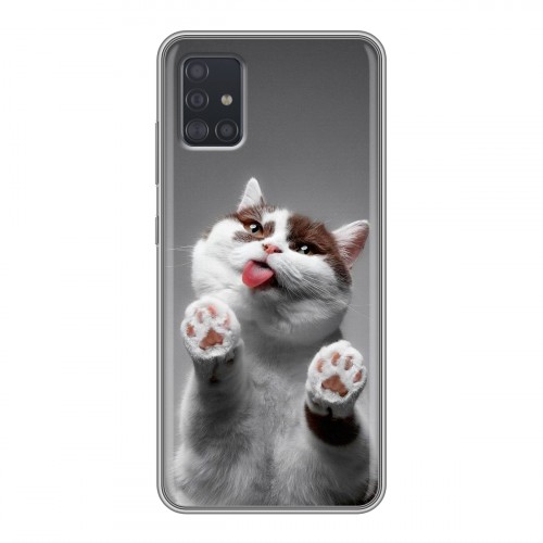 Дизайнерский силиконовый чехол для Samsung Galaxy A51 Коты