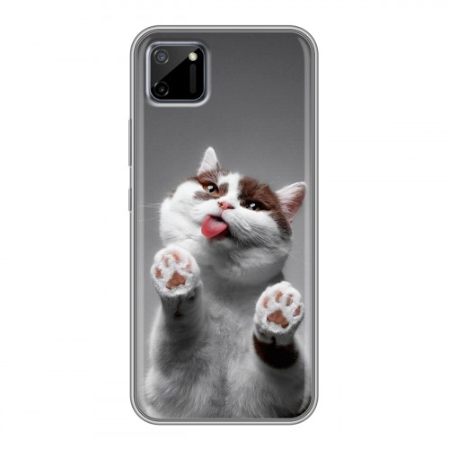 Дизайнерский силиконовый чехол для Realme C11 Коты