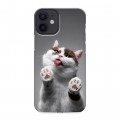 Дизайнерский силиконовый чехол для Iphone 12 Mini Коты