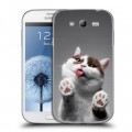 Дизайнерский пластиковый чехол для Samsung Galaxy Grand Коты
