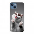 Дизайнерский силиконовый чехол для Iphone 13 Коты