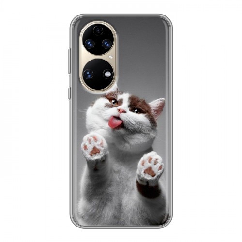 Дизайнерский силиконовый чехол для Huawei P50 Pro Коты