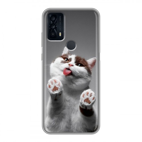 Дизайнерский пластиковый чехол для TCL 20B Коты