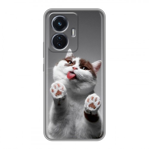 Дизайнерский силиконовый чехол для Vivo T1 Коты