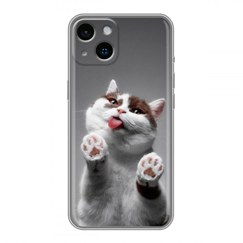 Дизайнерский силиконовый чехол для Iphone 14 Коты