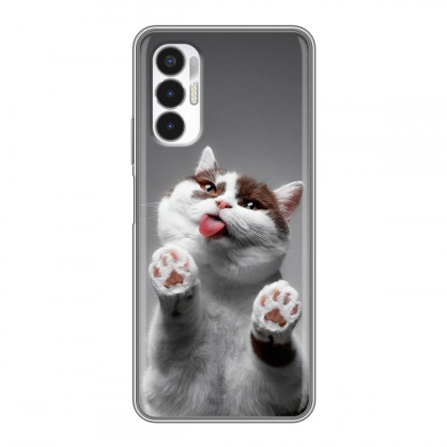 Дизайнерский силиконовый чехол для Tecno Pova 3 Коты