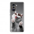 Дизайнерский силиконовый с усиленными углами чехол для Huawei Nova 10 Коты
