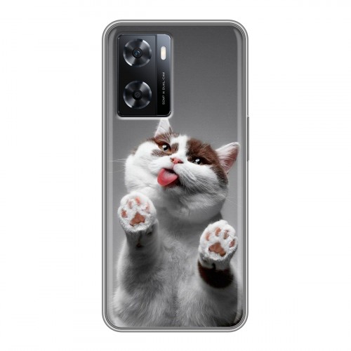 Дизайнерский силиконовый чехол для OPPO A57s Коты