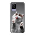 Дизайнерский силиконовый чехол для TCL 405 Коты
