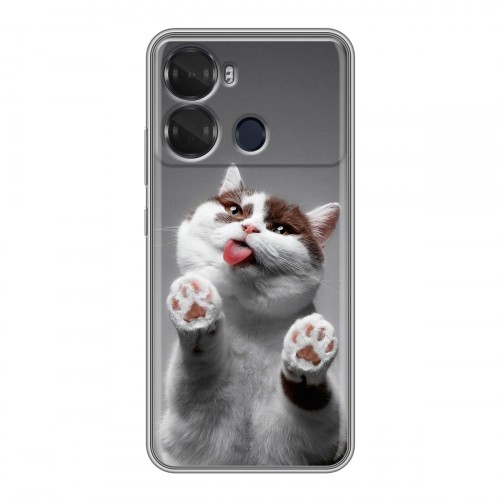 Дизайнерский силиконовый чехол для Itel P40 Коты