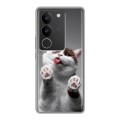 Дизайнерский силиконовый чехол для Vivo S17 Коты