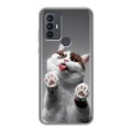 Дизайнерский силиконовый чехол для TCL 30E Коты