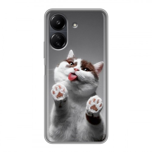 Дизайнерский силиконовый чехол для Xiaomi Poco C65 Коты