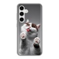 Дизайнерский силиконовый чехол для Samsung Galaxy S24 Коты