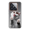 Дизайнерский силиконовый чехол для Xiaomi 14 Pro Коты