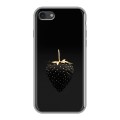 Дизайнерский силиконовый чехол для Iphone 7 Черная клубника