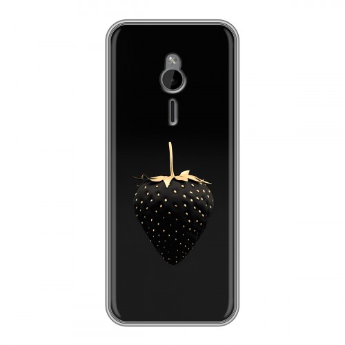 Дизайнерский силиконовый чехол для Nokia 230 Черная клубника
