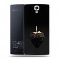 Дизайнерский силиконовый чехол для Homtom HT7 Черная клубника