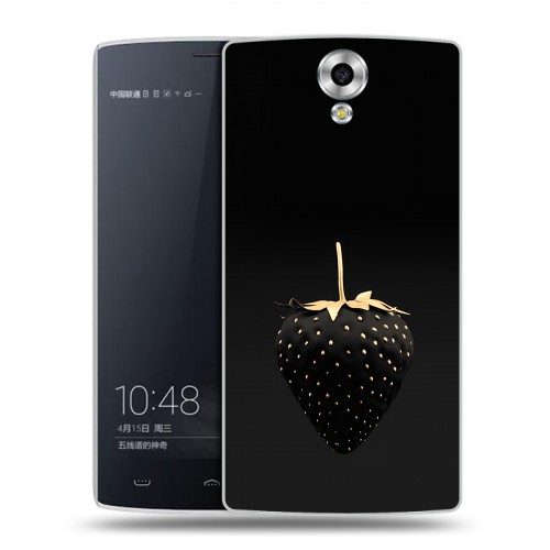 Дизайнерский силиконовый чехол для Homtom HT7 Черная клубника