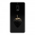 Дизайнерский пластиковый чехол для Nokia 6 Черная клубника