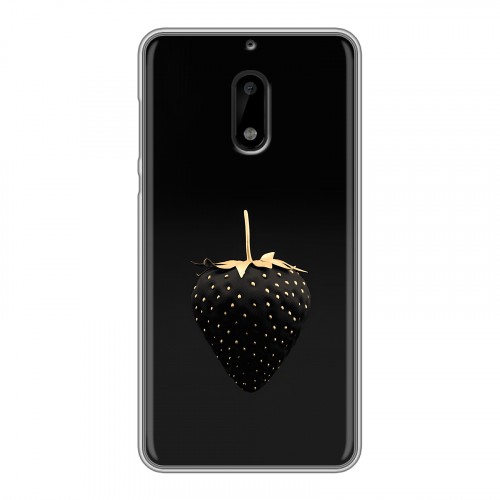 Дизайнерский пластиковый чехол для Nokia 6 Черная клубника