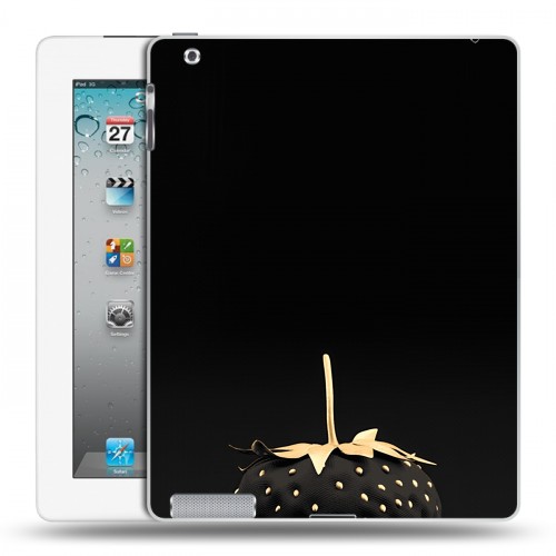 Дизайнерский пластиковый чехол для Ipad 2/3/4 Черная клубника