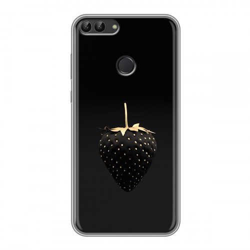 Дизайнерский силиконовый чехол для Huawei P Smart Черная клубника