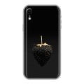 Дизайнерский силиконовый чехол для Iphone Xr Черная клубника