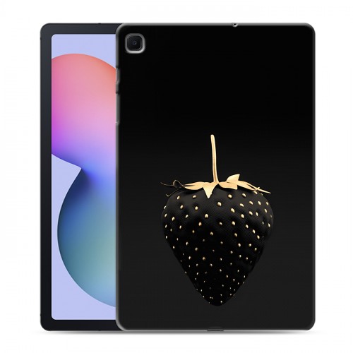 Дизайнерский силиконовый чехол для Samsung Galaxy Tab S6 Lite Черная клубника