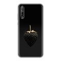 Дизайнерский силиконовый чехол для Huawei Y8p Черная клубника