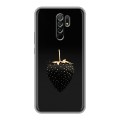 Дизайнерский силиконовый чехол для Xiaomi RedMi 9 Черная клубника