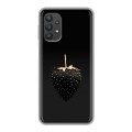 Дизайнерский силиконовый чехол для Samsung Galaxy A32 Черная клубника