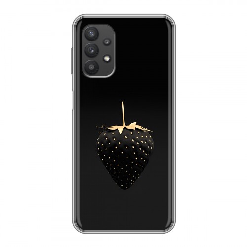 Дизайнерский силиконовый чехол для Samsung Galaxy A32 Черная клубника