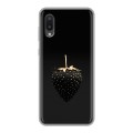 Дизайнерский силиконовый чехол для Samsung Galaxy A02 Черная клубника