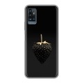 Дизайнерский силиконовый чехол для ZTE Blade A71 Черная клубника