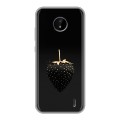 Дизайнерский силиконовый чехол для Nokia C20 Черная клубника