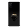 Дизайнерский силиконовый чехол для ZTE Blade A31 Черная клубника