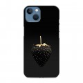 Дизайнерский силиконовый чехол для Iphone 13 Черная клубника