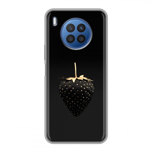 Дизайнерский силиконовый чехол для Huawei Nova 8i Черная клубника
