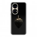 Дизайнерский силиконовый чехол для Huawei P50 Pro Черная клубника