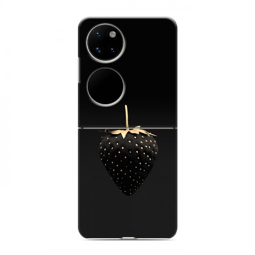 Дизайнерский пластиковый чехол для Huawei P50 Pocket Черная клубника