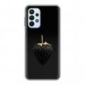 Дизайнерский силиконовый чехол для Samsung Galaxy A23 Черная клубника