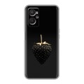 Дизайнерский силиконовый с усиленными углами чехол для OPPO A96 Черная клубника