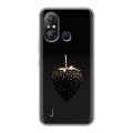 Дизайнерский силиконовый чехол для Itel A49 Черная клубника