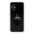 Дизайнерский силиконовый чехол для Xiaomi Poco M5 Черная клубника