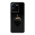 Дизайнерский силиконовый чехол для Vivo Y35 Черная клубника