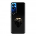 Дизайнерский силиконовый чехол для Tecno Pova 4 Черная клубника